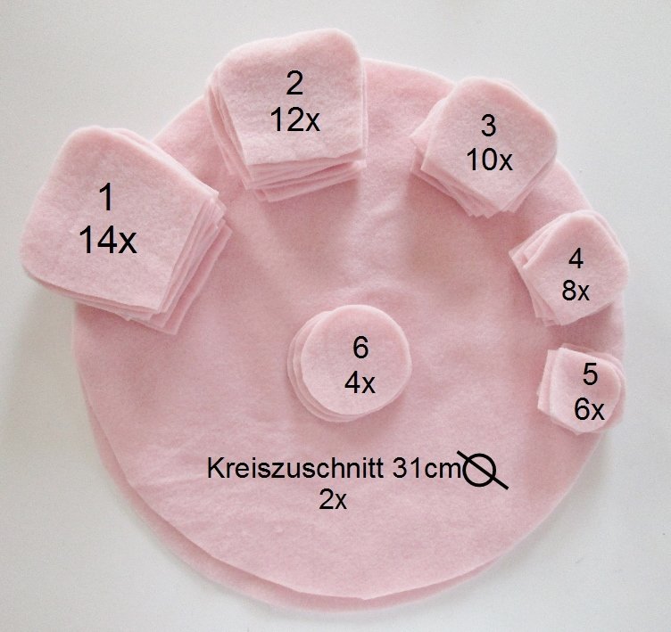 Blog-Inhaltsbild für 'Nähe Dir ein kuscheliges Blütenkissen aus Fleece: Zuschneiden, Zusammennähen, Füllen: Fertig!'